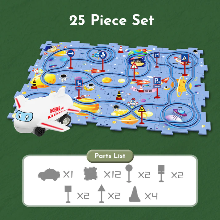 TuzzleTrackie™ Kids Car Track Set
